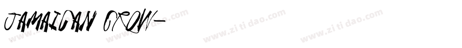 Jamaican Crow字体转换